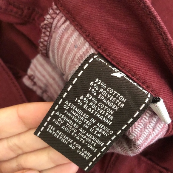 7 For All ManKind Red Skinny Jeans - Picture 12 of 13